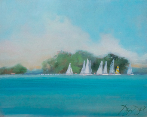 Clear Lake Clouds Breaking, #2788